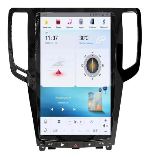 Магнитола Тесла CarMedia ZF-1820-Q6 Tesla-Style для Infinity G series 2007 - 2013 на Android 11.0