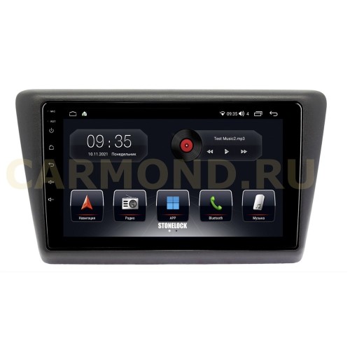 Автомагнитола Stonelock SK9022MB 3/32 2K для Skoda Rapid 2013+ серая (экран 2K) на Android 10.0
