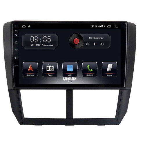 Автомагнитола Stonelock SUB903MB 3/32 2K для Subaru Forester III 2008-2013, Impreza III 2007-2013 (экран 2K) на Android 10.0
