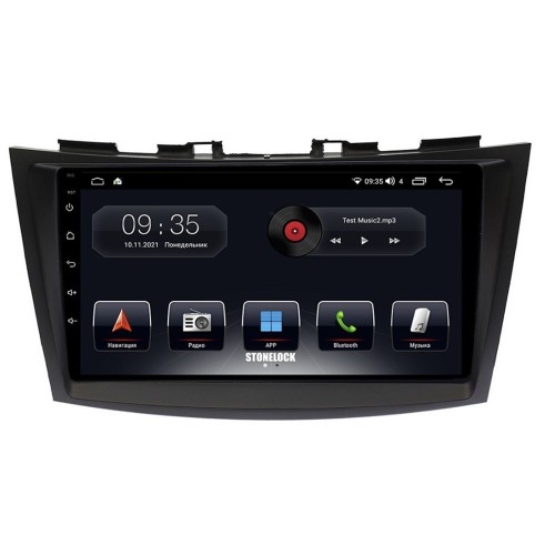 Автомагнитола Stonelock SUZ902MB 3/32 2K для Suzuki Swift IV 2011-2017 (экран 2K) на Android 10.0