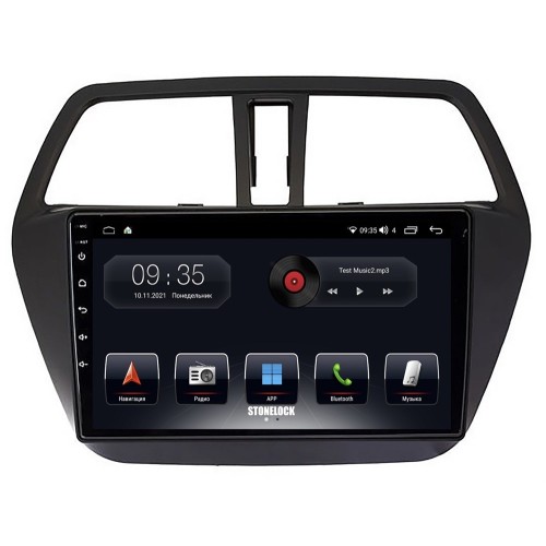 Автомагнитола Stonelock SUZ904MB 3/32 2K для Suzuki SX4 II 2013-2022 (экран 2K) на Android 10.0
