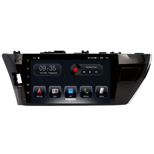 Автомагнитола Stonelock TOY1032MB 3/32 2K для Toyota Corolla XI 2013-2015 (экран 2K) на Android 10.0