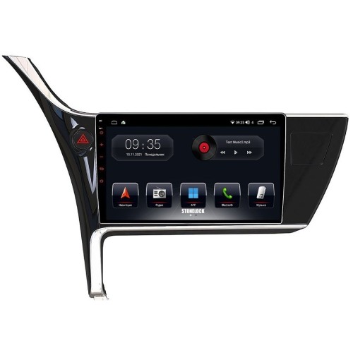 Автомагнитола Stonelock TOY1081MB 3/32 2K для Toyota Corolla XI 2016-2019 (экран 2K) на Android 10.0