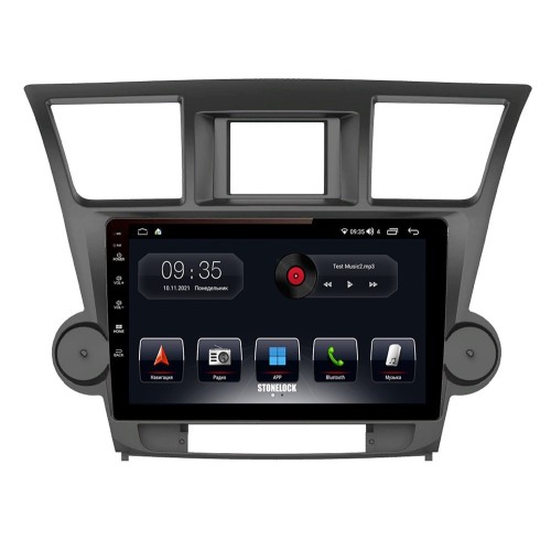 Автомагнитола Stonelock TOY111MB 3/32 2K для Toyota Highlander (U40) 2007-2013 (экран 2K) на Android 10.0