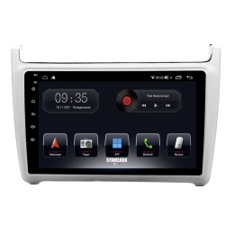 Автомагнитола Stonelock VW907MB 3/32 2K для Volkswagen Polo 5 2009-2019 cеребро (экран 2K) на Android 10.0
