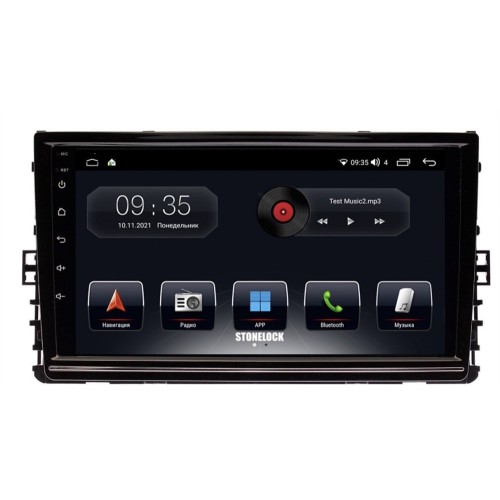 Автомагнитола Stonelock VW908MB 3/32 2K для Volkswagen 2017+ (экран 2K) на Android 10.0
