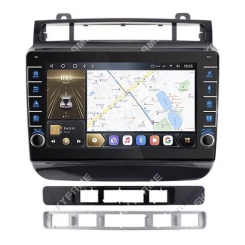 Штатная магнитола CarMedia SF-9107-B-P (с кнопками) для Volkswagen Touareg 2010-2019 на Android 10.0