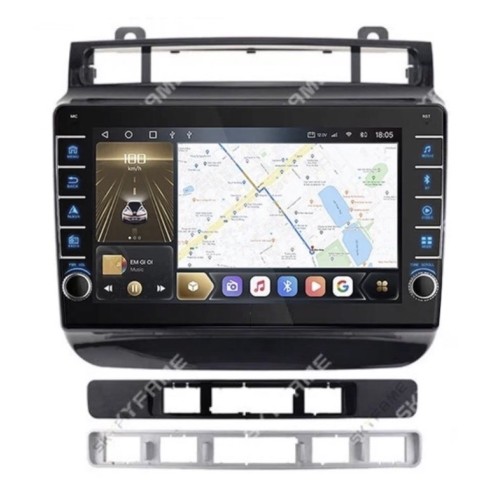 Штатная магнитола CarMedia SF-9107-C-P (с кнопками) для Volkswagen Touareg 2010-2019 на Android 10.0