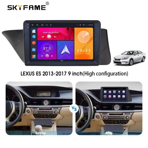 Штатная магнитола CarMedia SF-9802-D (с кнопками) для Lexus ES 2012-2018 high на Android 10.0