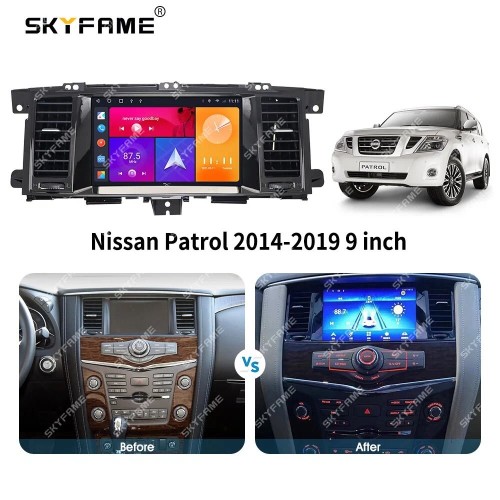 Штатная магнитола CarMedia SF-9222-P для Nissan Patrol 2014-2019 high на Android 10.0
