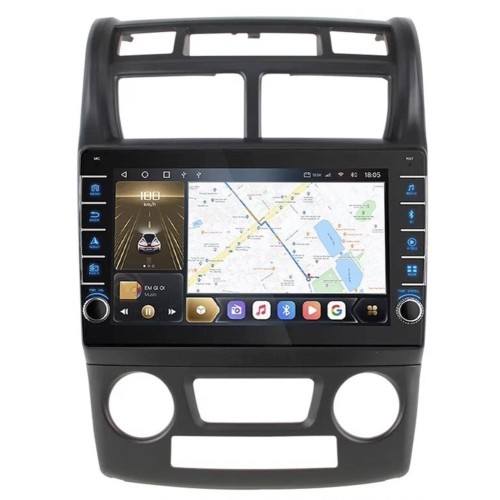 Штатная магнитола CarMedia OL-9734-D (с кнопками) для Kia Sportage II 2004-2010 на Android 10.0