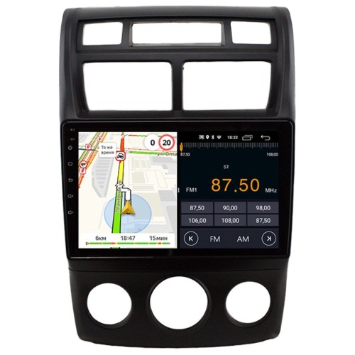 Штатная магнитола Parafar для Kia Sportage 2 2004-2010 (с кондиционером) на Android 11.0 (PF536FHD-Low-AC)