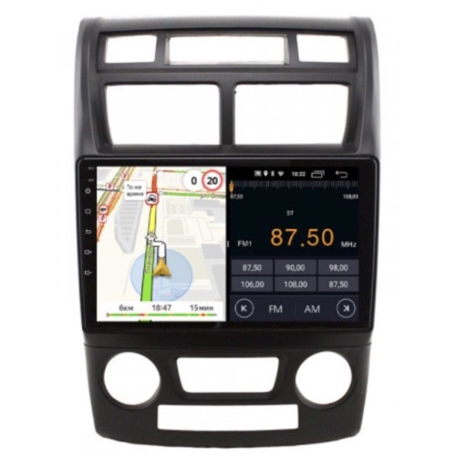 Штатная магнитола Parafar для Kia Sportage II 2004-2010 (с климат-контролем) на Android 11.0 (PF536FHD)