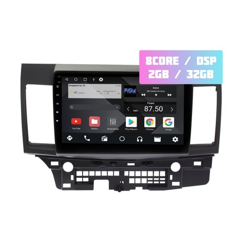 Wide Media MT1047QT-2/32 для Mitsubishi Lancer X 2007-2019 (для авто с Rockford) на Android 10.0