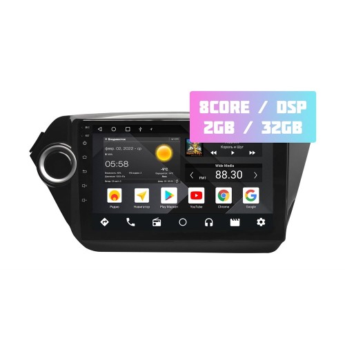 Wide Media MT9011QT-2/32 для Kia Rio III 2011-2017 на Android 10.0