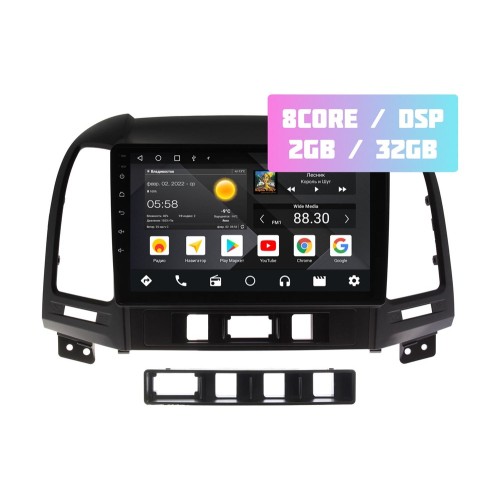 Wide Media MT9052QT-2/32 для Hyundai Santa Fe 2005-2012 на Android 10.0