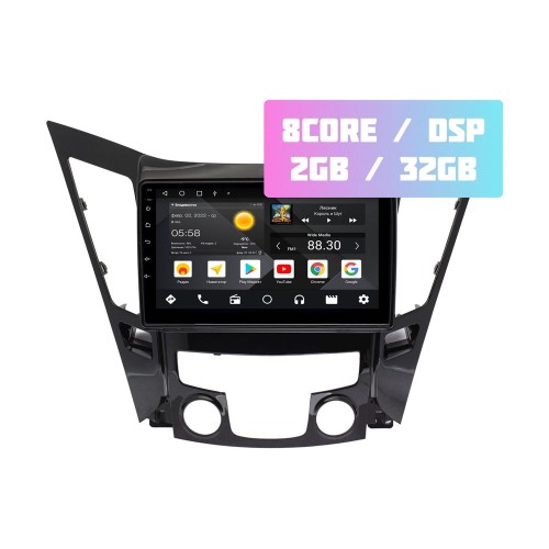 Wide Media MT9114QT-2/32 для Hyundai Sonata VI (YF) 2009-2014 (для авто без усилителя) на Android 10.0