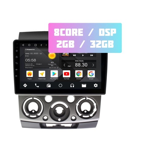 Wide Media MT9139QT-2/32 для Mazda BT-50 I 2006-2010 на Android 10.0