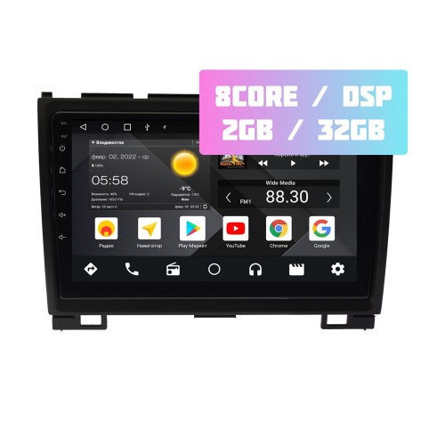 Wide Media MT9140QT-2/32 для Great Wall Hover H3, Hover H5 2010-2012 на Android 10.0