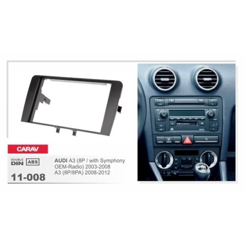 Переходная рамка CARAV 11-008/Intro RAU4-07 (Audi A3 with Symphony OEM-Radio 2003+ A 2007+)