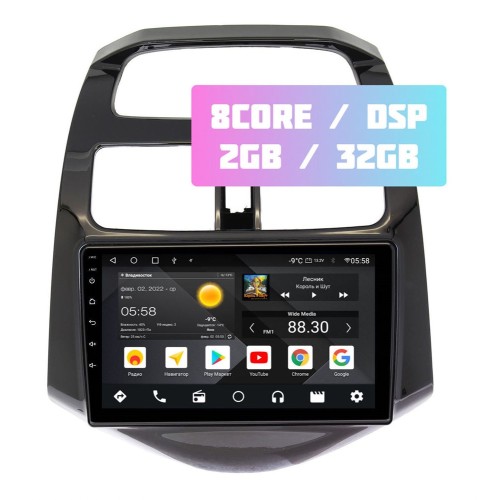 Wide Media MT9164QT-2/32 для Chevrolet Spark 2010+ на Android 10.0