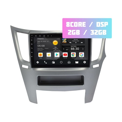Wide Media MT9418QT-2/32 для Subaru Legacy, Outback 2009-2014 (правый руль) на Android 10.0
