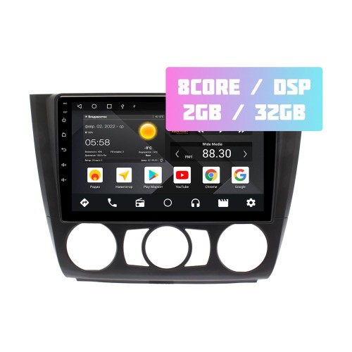 Wide Media MT9449QT-2/32 для BMW 1-Series (E81,82,87,88) 2008-2012 на Android 10.0