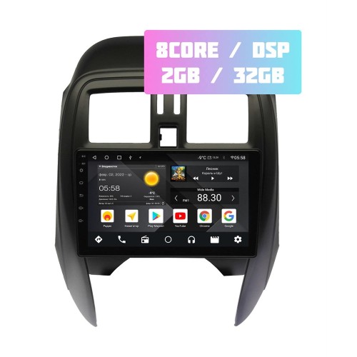 Wide Media MT9480QT-2/32 для Nissan March 2013 - 2019 на Android 10.0