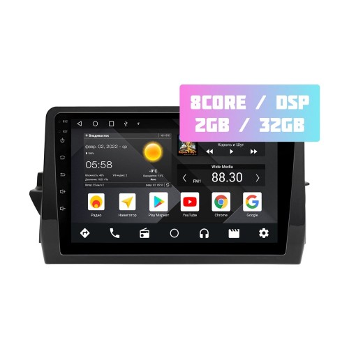 Wide Media MT1274QT-2/32 для Toyota Camry 2021+ левый руль на Android 10.0