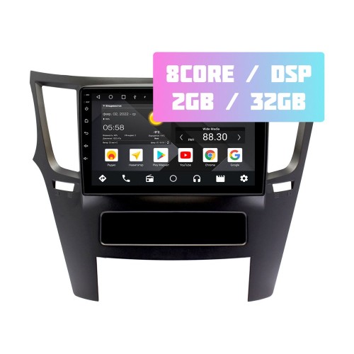 Wide Media MT9744QT-2/32 для Subaru Legacy, Outback 2009-2014 (левый руль) на Android 10.0