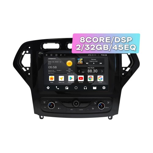 Wide Media MT9771QT-2/32 для Ford Mondeo IV 2007-2010 чер., для авто с климат контролем на Android 10.0