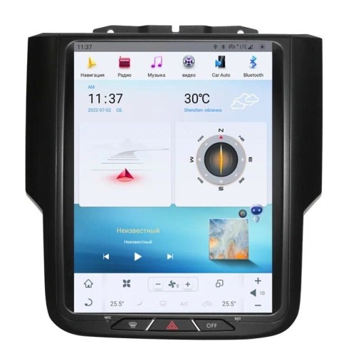 Магнитола Тесла CarMedia ZF-1159-Q6 Tesla-Style для Dodge RAM 1500 (2009-2016) на Android 11.0