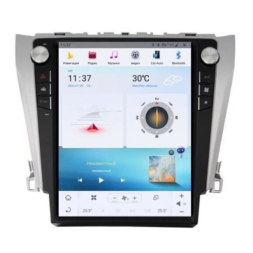 Магнитола Тесла CarMedia ZF-1206-Q6 Tesla-Style для Toyota Camry V50/V55 2011-2018 на Android 11.0
