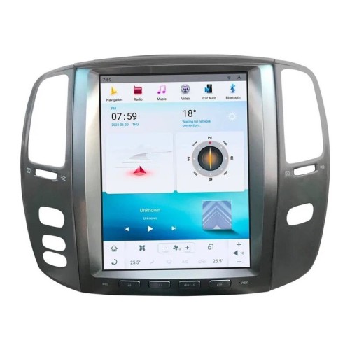 Магнитола Тесла CarMedia ZF-1301-Q6 Tesla-Style для Toyota Land Cruiser 100 2002-2008 на Android 11.0
