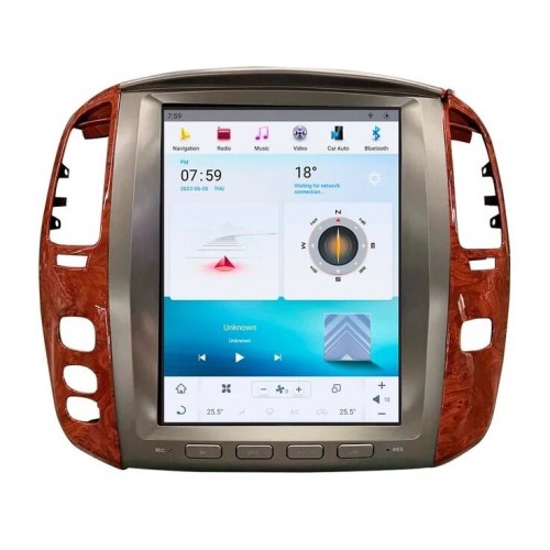 Магнитола Тесла CarMedia ZF-1305-Q6 Tesla-Style для LEXUS LX II 470 2003-2007 на Android 11.0