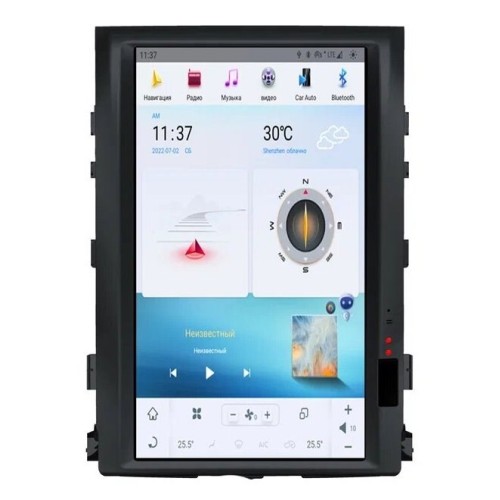 Магнитола Тесла CarMedia ZF-1816-GE Tesla-Style для Toyota Land Cruiser 200 2007-2015 на Android 13.0