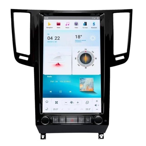 Магнитола Тесла CarMedia ZF-1828-Q6 Tesla-Style для Infiniti FX35 2009-2013 / QX70 2013-2016 на Android 11.0