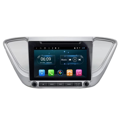Штатная магнитола CarMedia KR-8122-S10 для Hyundai Solaris 2017-2020 на Android 10.0