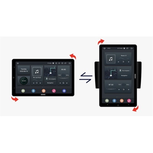 Штатная магнитола CarMedia OL-1904-D для Volkswagen 2005-2019 (вертикально-поворотный экран 10.1) на Android 10.0