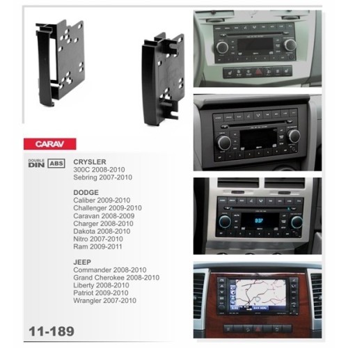 Переходная рамка CARAV 11-189/Intro 95-6511W Chrysler Jeep Dodge