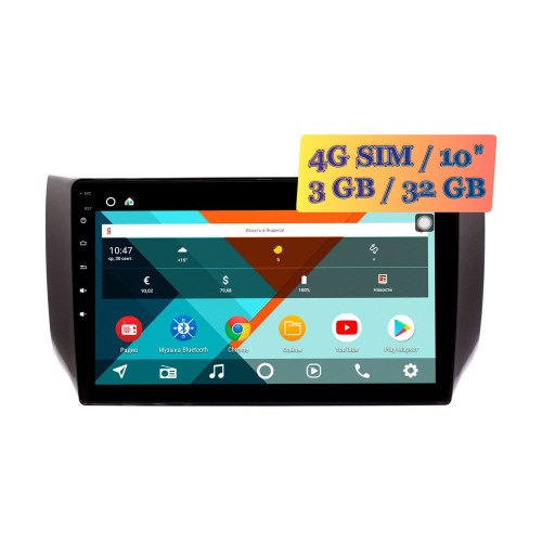 Wide Media KS1046QR-3/32 4G-SIM для Nissan Sentra VII (B17), Tiida II 2013-2019 для авто с Navi на Android 10.0