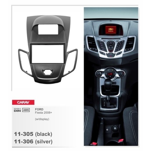 Переходная рамка CARAV 11-305/Intro RFO-N22 (black)/11-306 (silver) (FORD Fiesta 2008+ (с штатным дисплеем))