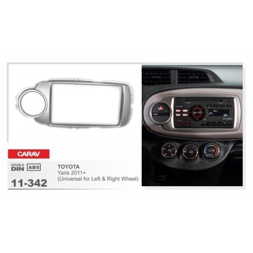 Переходная рамка CARAV 11-342/Incar RTY-N44 (TOYOTA Yaris 2011+ (Universal for Left and Right Wheel))
