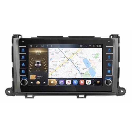 Штатная магнитола CarMedia OL-9695-P (с кнопками) для Toyota Sienna 2010-2014 на Android 10.0
