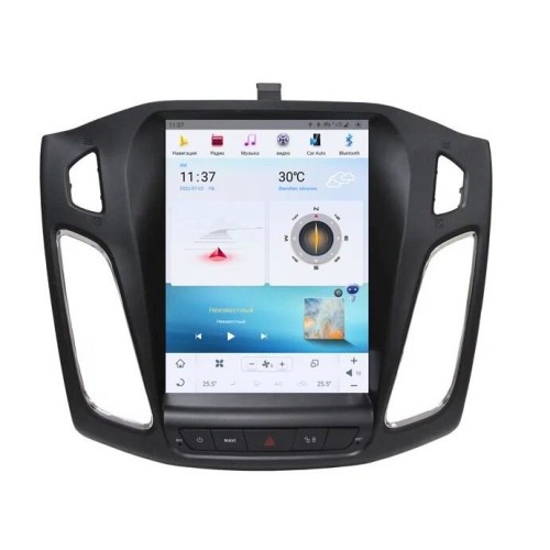Магнитола Тесла CarMedia ZF-1003-Q6 Tesla-Style для Ford Focus 2011-2016 на Android 11.0