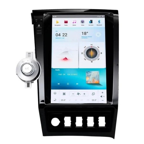 Магнитола Тесла CarMedia ZF-1818-Q6 Tesla-Style для Toyota Tundra 2007-2013 на Android 11.0