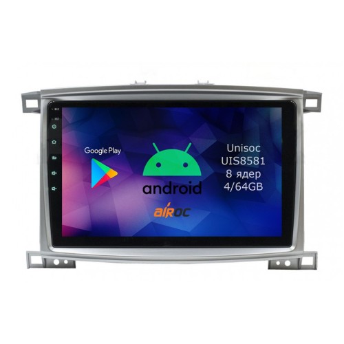 Roximo RM-1121 4/64 ГБ для Toyota Land Cruiser 105 1998-2007 на Android 12.0