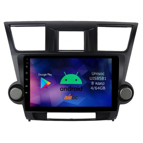 Roximo RM-1122 4/64 ГБ для Toyota Highlander (U40) 2007-2013 на Android 12.0