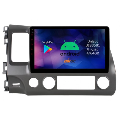 Roximo RM-1911 4/64 ГБ для Honda Civic 8 (VIII) 4D 2005-2011 на Android 12.0