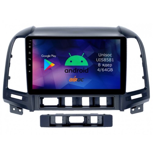Roximo RM-2008 4/64 ГБ для Hyundai Santa Fe II 2005-2012 на Android 12.0